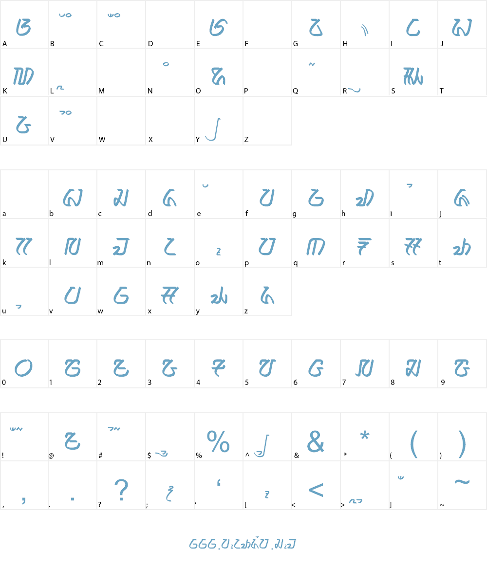 ananda - aksara sunda Font Character